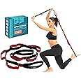 Artan Balance Stretching Strap with 8 Loops - Non-Elastic 71'' Leg Stretching Strap- Flexibility Strap with Padded Handles - Ideal for Gymnastics, Yoga, Stretching and Physical Therapy