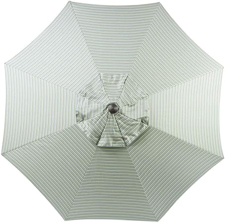 Amazon Com Bayside21 9 Ft Patio Umbrella Replacement Market Table Outdoor Umbrella Canopy Sunbrella Fabric Umbrella Top Only 8 Ribs Spa Stripe Garden Outdoor