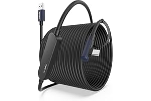 Syntech Link Cable 33 FT with Signal Booster Compatible with Meta/Oculus Quest 3, Quest2/Pro/Pico4 Accessories and PC/SteamVR, High Speed Data Transfer, USB 3.0 to USB C Cable for VR Headset, Black