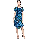 S.L. Fashions Womens Floral Tiered Spring/Summer Wedding Guest, Cocktail Dress, Special Occasion (Plus Size)