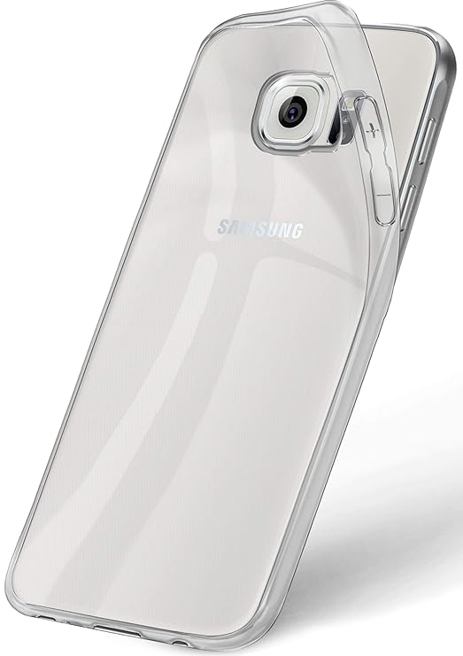ONEFLOW Samsung Galaxy S6 | Hülle Silikon Transparent Frosted Back-Cover Stoßfeste Schutzhülle Clear Handy-Hülle für Samsung 