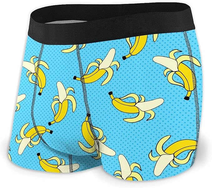 Funny Banana Boxer Briefs, Personalized Novelty Graphic