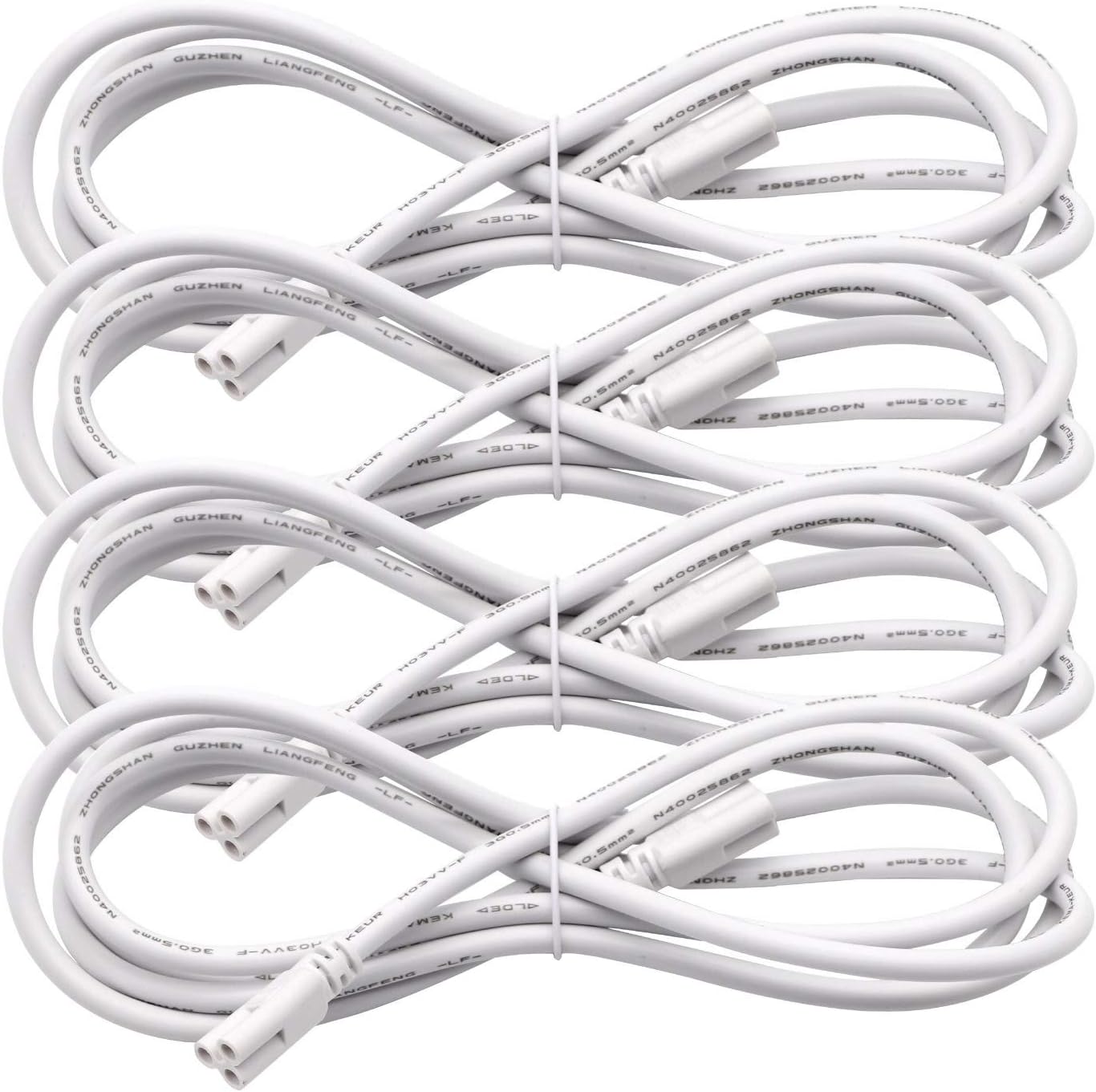 5FT 1.5 Meter T5 T8 Tube Light Fixture LED Linkable Cords, Double end