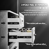 AOLISHENG 200mm Drawer Runners 45kg Side Mount Full Extension Ball Bearing Rails view 4