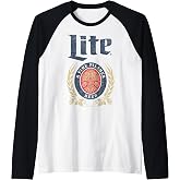 Miller Lite - Crest Logo Raglan Baseball Tee