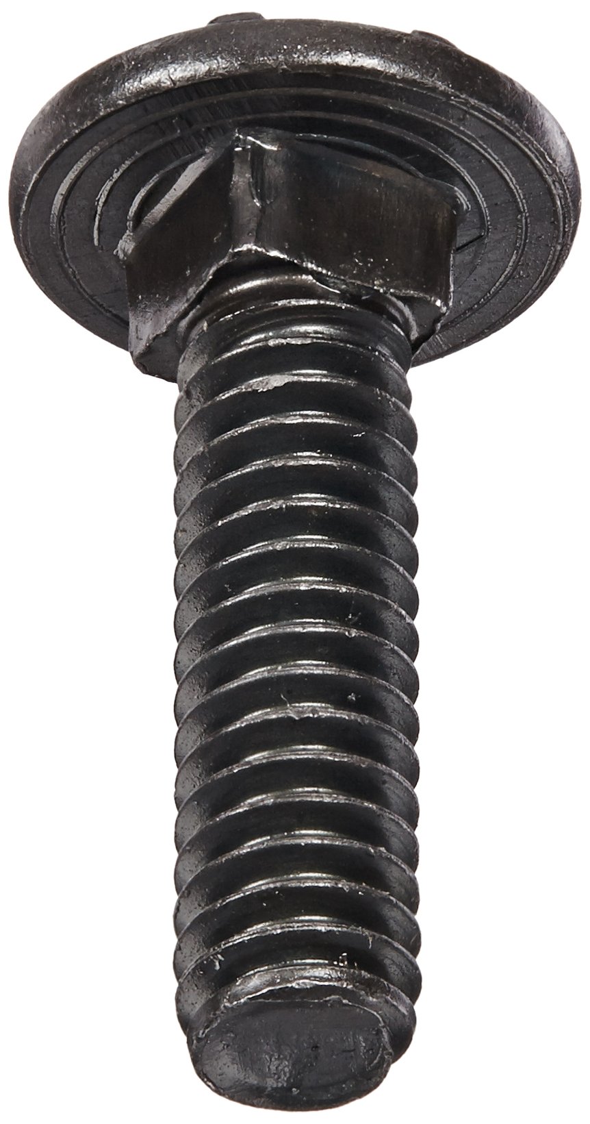Steel Carriage Bolt, Grade 2, Plain Finish, Square Neck, Round Head