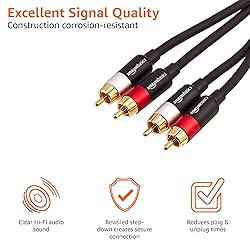 Amazon Basics 2 RCA Audio Cable for