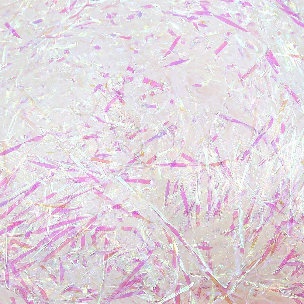 200 Grams Shredded Tissue Paper, Iridescent Shredded Paper for Hamper Filling, Gift Packaging and Gift Decoration