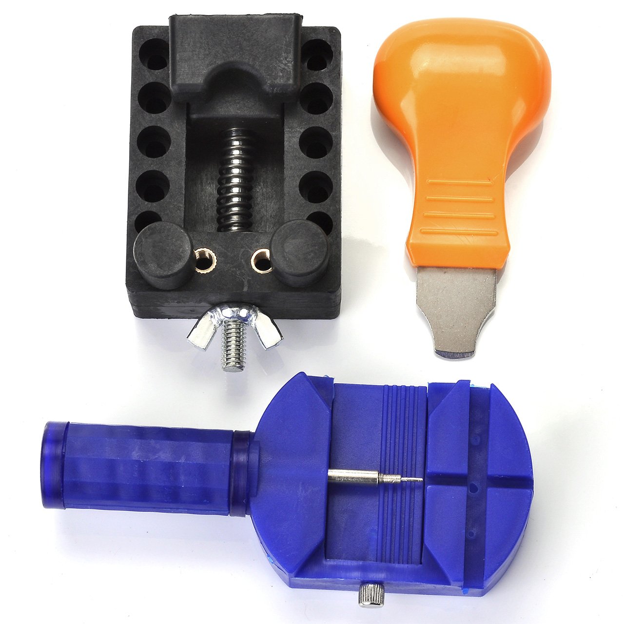 JSDDE Uhrenwerkzeugset 13-teilig in Nylontasche Uhrwerkzeug Uhrmacherwerkzeug Reparatur Set für jedermann