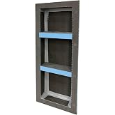 Wedi Lean US3000024 Preformed Waterproof Polystyrene Shower Niche 16"x42" | Prefabricated Durable Vapor-Resistant Building Panel Combo with 2 Adjustable Removable Shower Shelves for Tiled Shower