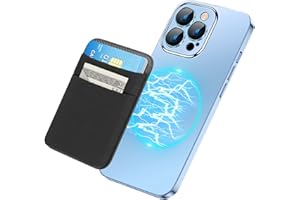 SHANSHUI Wallet for Magsafe, Stretchy Magnetic Phone Wallet Card Holder for Back of Phone Compatible with iPhone 15/14/13/12 Mini/Plus/Pro/Pro Max