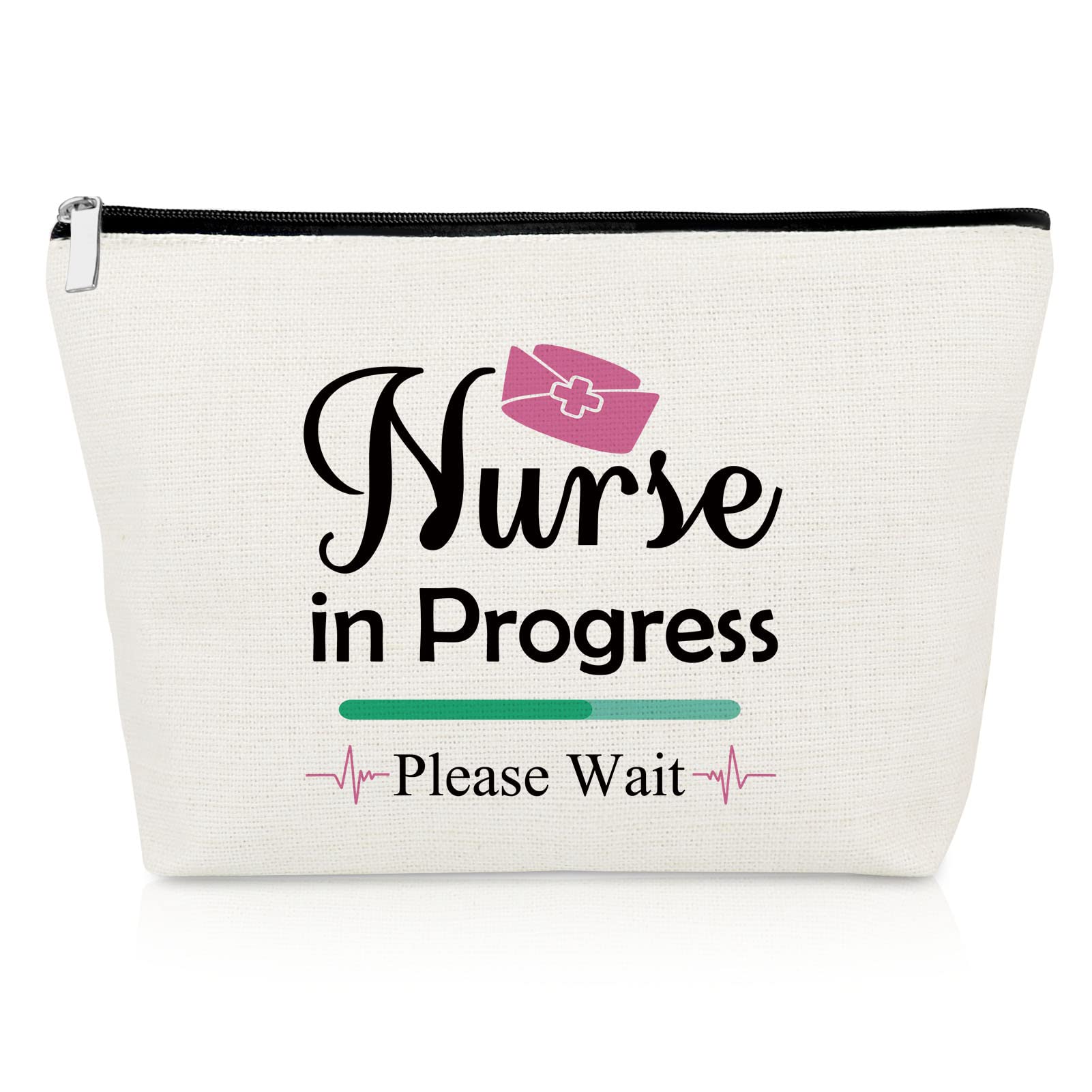 Nurse Inspirational Gifts Makeup Bags Nurse in Training Gifts Future Nursing Cosmetic Bag for Women Encouragement Present for Nursing Student Daughter Best Friend Christmas Graduation Travel Pouch
