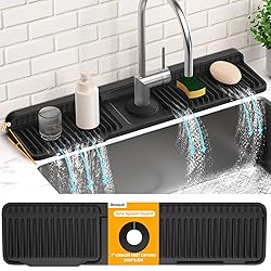 24'' Longer Faucet Mat for Kitchen Sink Splash