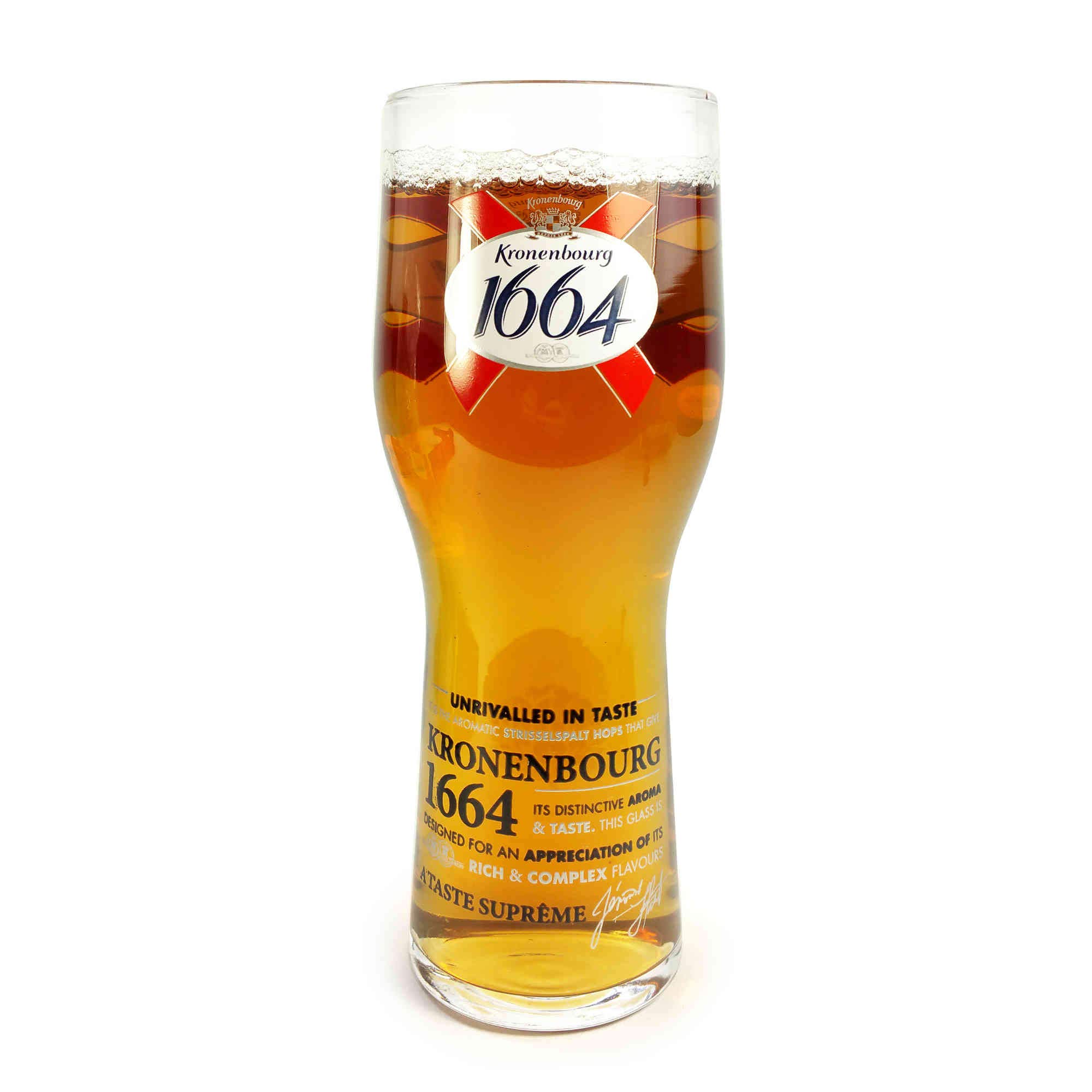 Original Pint Glass/Chalice Glass 57cl (Kronenbourg 1664)