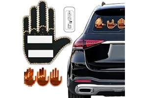 VIAVIC Glogesture Hand Light, Car Finger Light with Remotel, Glo Gesture for Car, LED Hand Gesture for Car, Geshowitz Car Hand Light, Road Rage Led Sign for Car (Thumb Open)