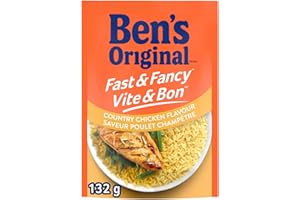BEN'S ORIGINAL FAST & FANCY Country Chicken Flavour Rice Side Dish, 132g Pouch