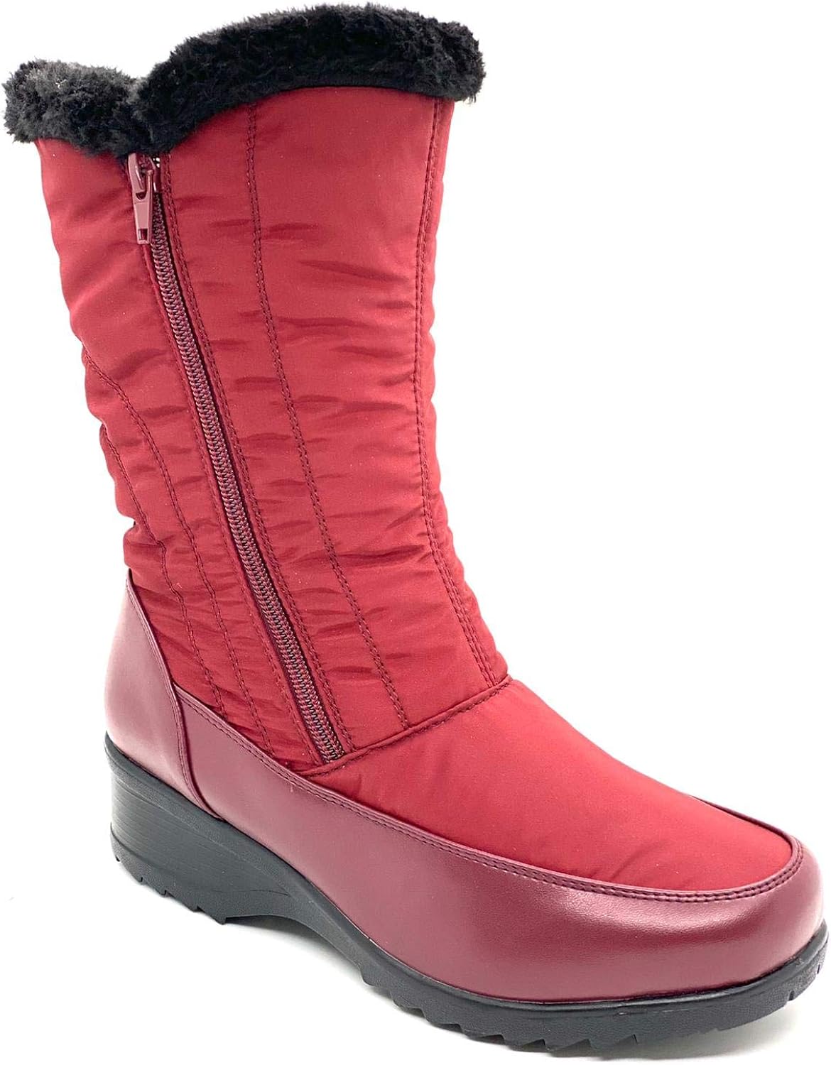 Casual Winter Boot for Women with Side Zippers on 2 Sides (Upto20°C