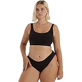 Organic Basics Womens Core Ribbed Cotton Tank Top Bralette