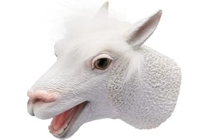 Yolococa Alpaca Hand Puppet Realistic Latex Soft Animal Toy Storytelling Role Play Party Supplies for Kids