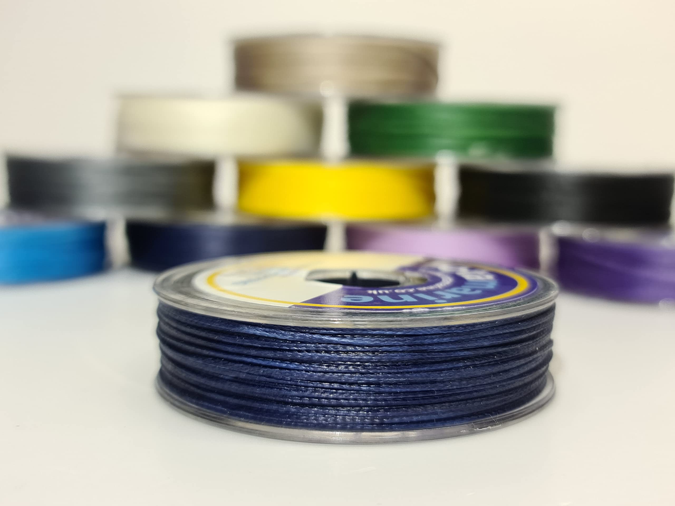ROTA MARINE 1.2mm Polyester Waxed Whipping Twine 25mt Spool (Dark Blue)
