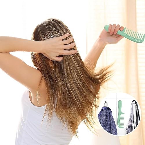 HYOUJIN Pocket Wide Tooth Combs Plastic Detangling Shower Combs