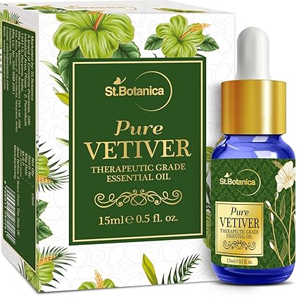 StBotanica Pure Vetiver Essential Oil, 15ml