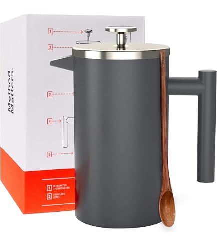 CasaWare 32-Oz Stainless Steel French Press - Keeps Coffee & Tea Hot For 6 Hours (Copper) - View #3