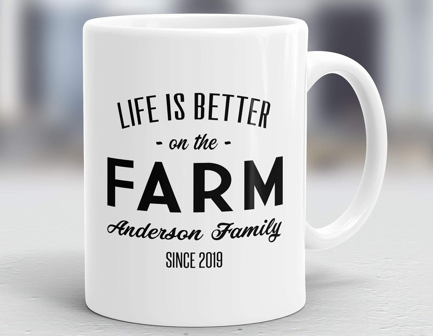 Custom Farmhouse Mug, Life Is Better On Farm Mug, Gift For