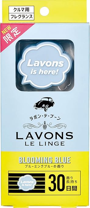Amazon ラボン デ ブーン 車用 芳香剤 クリップタイプ 消臭 ブルーミングブルー 110g ラボン Lavons クリップ型
