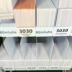 50Pcs 3030 Shelf dividers/numbered stickers/number