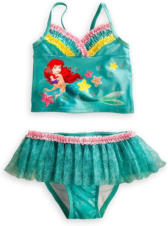 Amazon ディズニーストア アリエル リトルマーメイド 2ピース 水着 サイズ S 5 6 5t ブルー ガールズ 通販