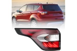 Left Side Tail Light Compatible With 2017 2018 2019 Ford Escape Kuga with bulbs Brake Rear Lamp Taillight Assembly Replace# G