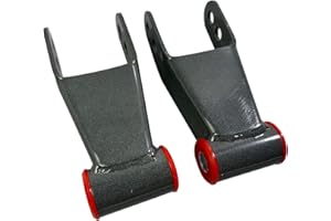 iiLentes 2" Drop Rear Lowering Shackle Suspension Kit For 1973-1987 Chevy GMC C10 C15 2wd For 1973-1996 Ford F-150 F100 2WD