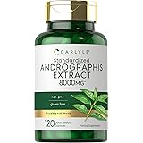 Andrographis Paniculata Capsules | 8000 mg | 120 Capsules | Non-GMO & Gluten Free Supplement | by Carlyle