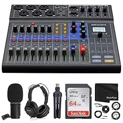 Zoom LiveTrak L-8 Portable 8-Channel Digital Mixer
