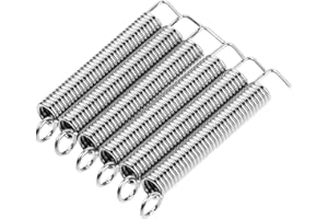 INNOHHUSTLE 6 Pcs American Series Stratocaster Tremolo Arm Tension Springs Tremolo Arm Tension Springs Vintage Tremolo Tension Springs Electric Guitar Bridge Noiseless Tremolo Springs Guitar Parts Electric