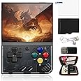 Miyoo Mini Plus Retro Game Console,3.5 Inch IPS Classic System Retro Video Games Consoles,with 64G TF Card and Wireless Networt Handheld Console Casual Game Console(Black)