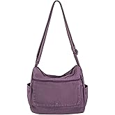 Zlineviy Canvas Messenger Bag for Women Men Crossbody Tote Bag with Multiple Pockets Vintage Satchel