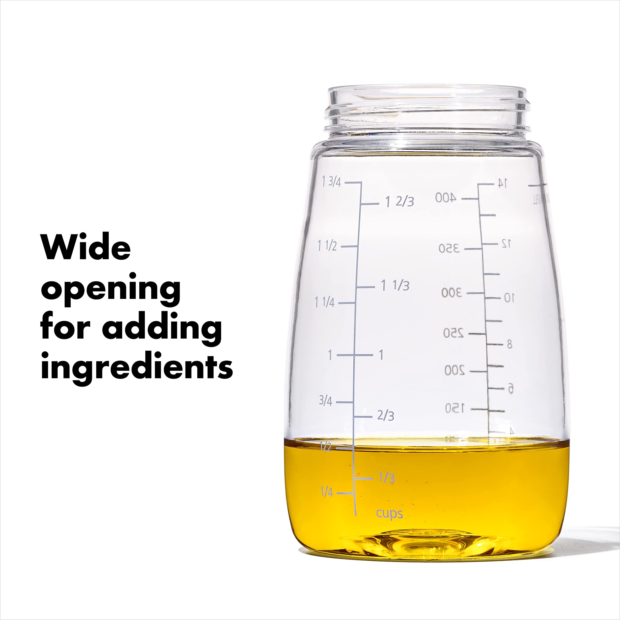 OXO Good Grips Twist & Pour Salad Dressing Mixer, Gray