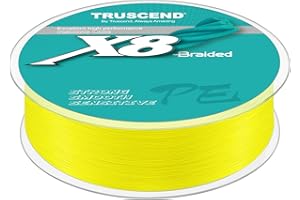 TRUSCEND X8 Braided Fishing Line, Durable and Valuable PE Braid Line for Professional, More Thinner More Smoother Performance for Casting Well, Must-Have Freshwater Fishing Gear, Fishing Gift for Men