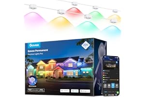 Govee Permanent Outdoor Lights Pro, 200ft with 120 RGBIC LED Lights for Daily and Accent Lighting, 75 Scene Modes for Outdoor Decor, IP67 Waterproof, Works with Alexa, Google Assistant, Matter, White4.4 out of 5 stars 913$479.99
