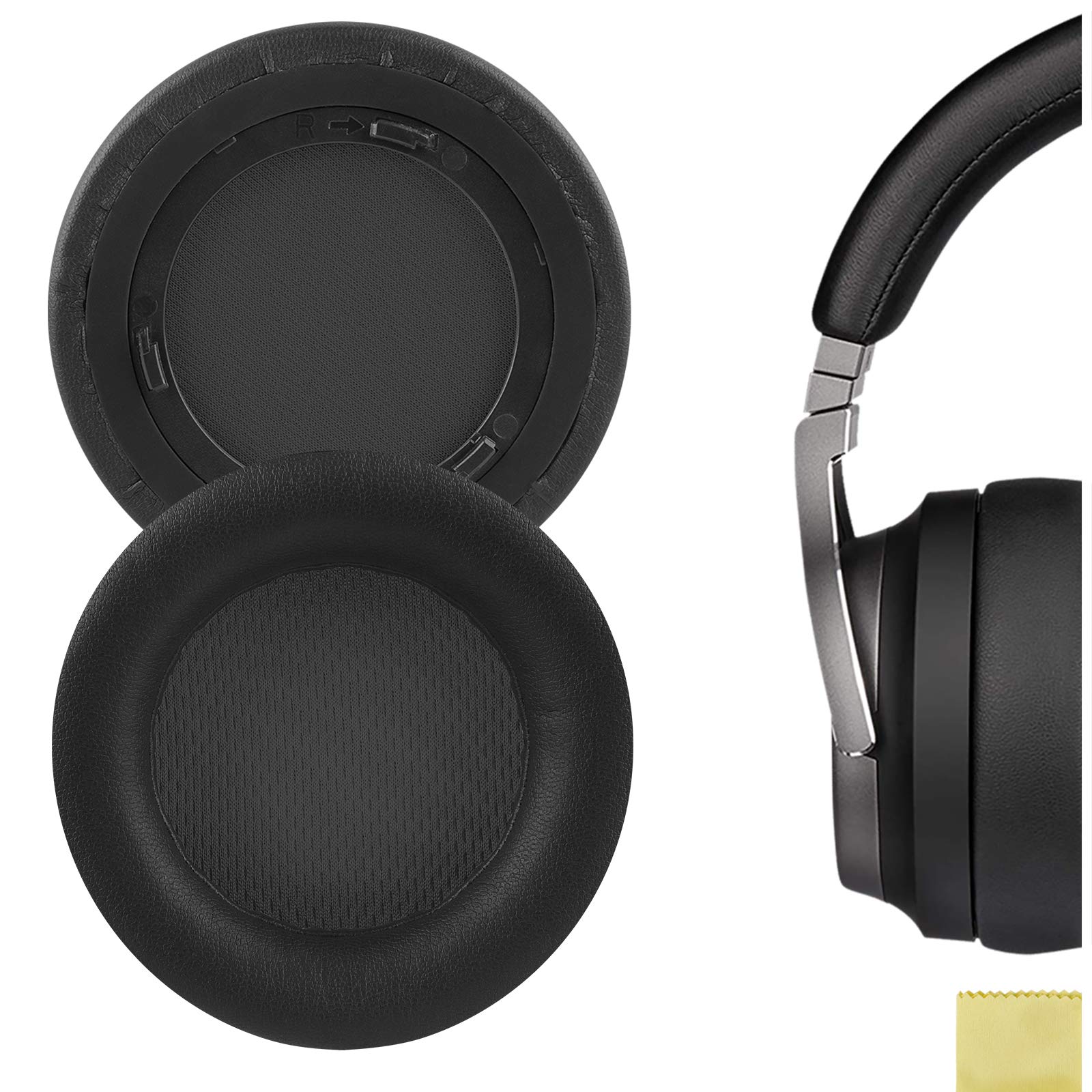 Geekria Replacement Ear Pads Compatible with Corsair Virtuoso RGB, Virtuoso RGB Wireless SE, Virtuoso RGB Wireless XT Headphones, Ear Cushions (Black)