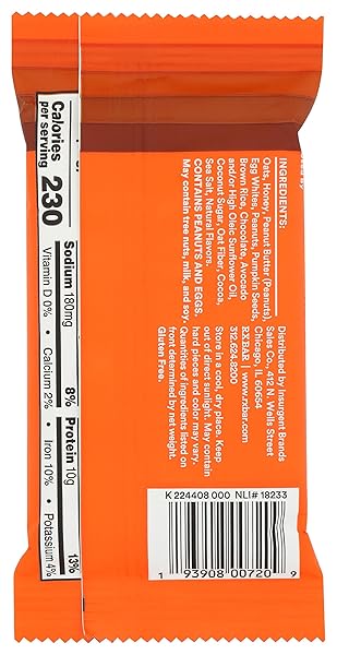 RXBAR DARK CHOCOLATE PEANUT BUTTER AM BAR SGL, 1.9 OZ