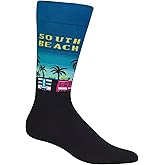 Hot Sox mens Fun Travel & Cities Crew Socks - 1 Pair Pack - Cool & Artistic Novelty Fashion Gifts