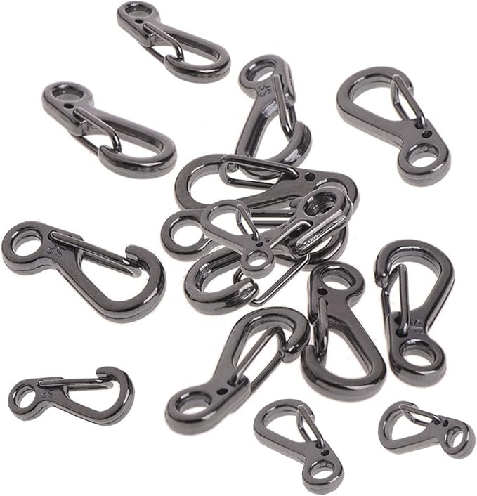 40 Pezzi Moschettoni A Forma Di S - Per Escursionismo, Campeggio E Uso Quotidiano - Foto 10