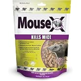 MouseX Rodent Control Bait Pellets for Rats &amp; Mice &ndash; Poison Free, Pet Safe | Indoor &amp; Outdoor Use Pellets |1 lb. Bag
