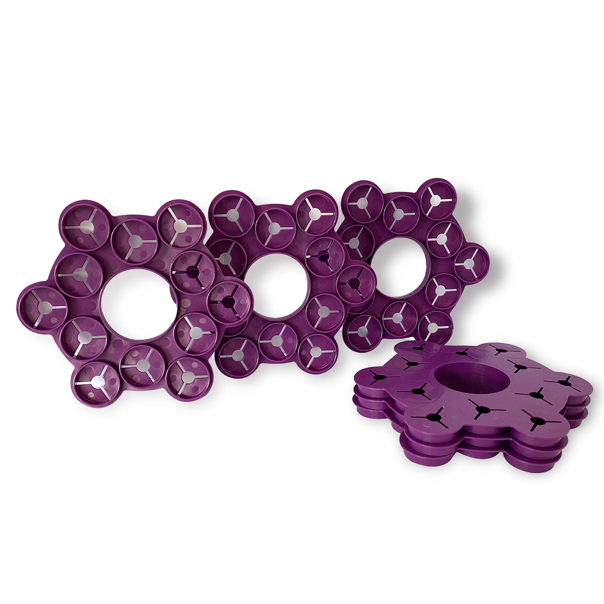 WePrep Wigwam Support | Beautiful Colours | Bamboo Wigwam Cane Support | For Climbing Plants, Beans, Sweet Peas, Tomatoes, Cucumbers & So Many More | Proudly Made In The UK | Purple Set Of 6