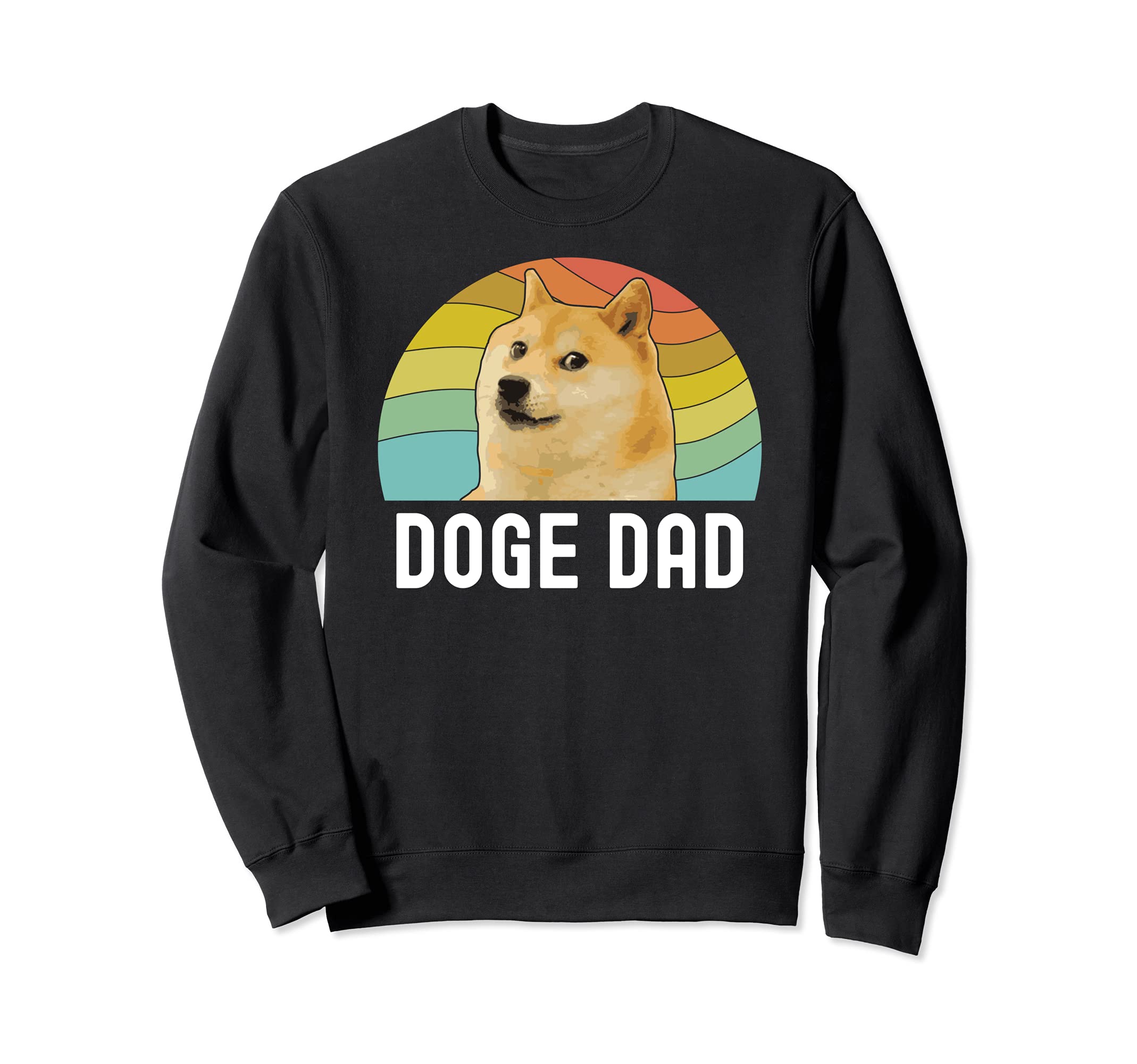 Doge Dad Coin Crypto Currency Blockchain Trader Stocks Men Sweatshirt
