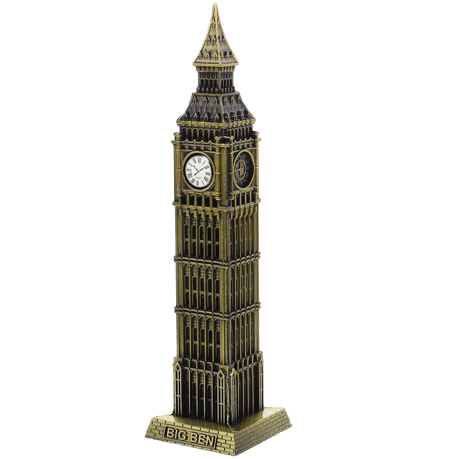 London Big Ben Statue Tower Figurine for Party Home Desktop Decoration Bronze Model
