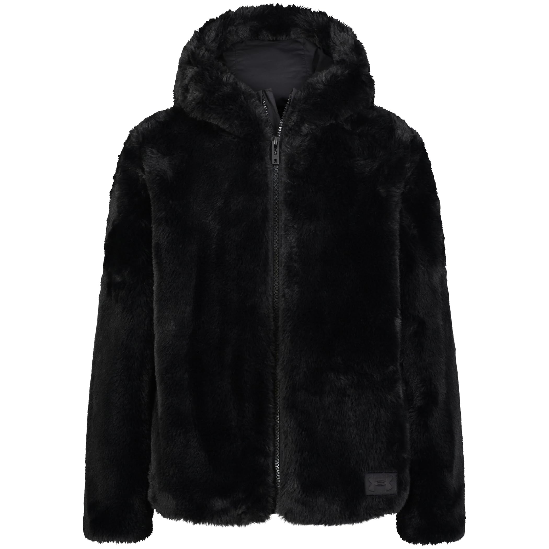 Under Armour UA COZY FUR HOODIE, Carbon Black, YS Image